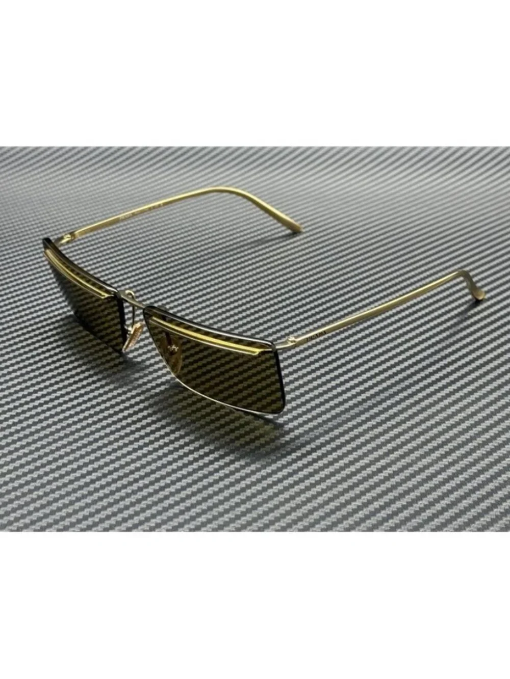 New PRADA Men Gold Sunglasses 60-14-145
